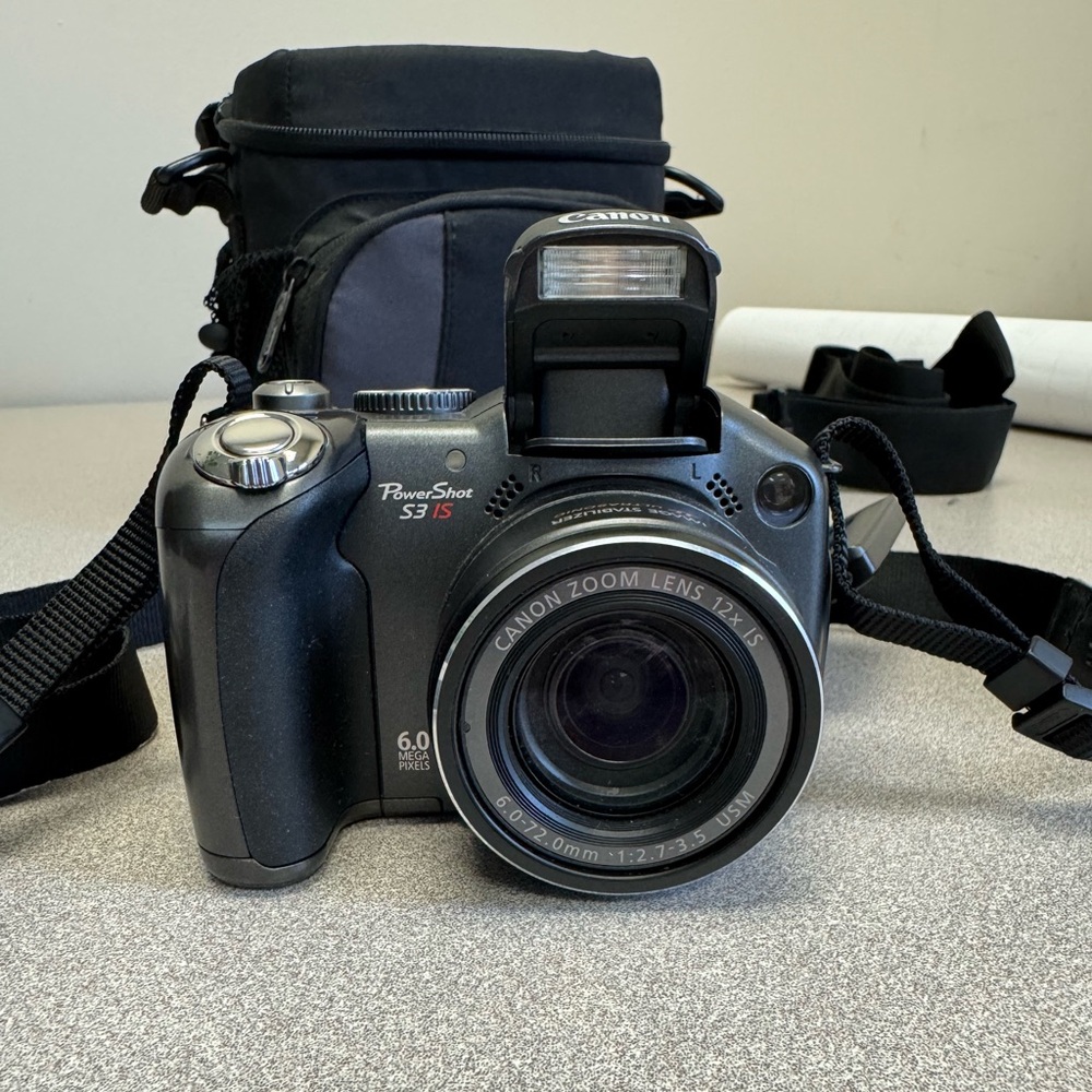 Canon PowerShot S3 IS Digital Camera - Black